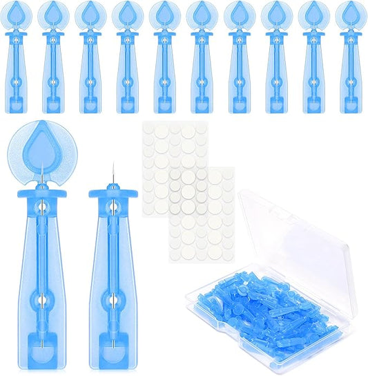 50PCS Disposable Acne Needle & 72 Dots Pimple Stickers - Ultrafine Pimple Popper Needle