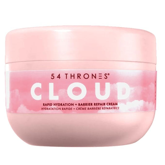 54 Thrones Barrier Repair Cloud Cream, Ultimate Hydrating Skin Care, Hydrating Peptide Moisturizer, Skin Repair Cream, Active Repair, Kenyan Hibiscus + Moroccan Rose