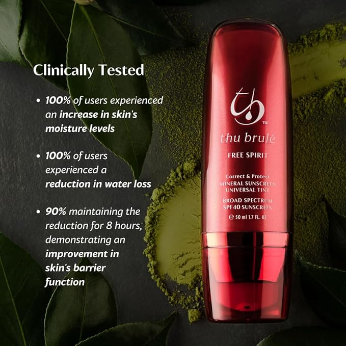 Free Spirit Mineral Sunscreen SPF 40+ | 3 in 1 Moisturizer, Complexion Balancer, & Sunscreen | UVA/UVB protection 100% Mineral Broad Spectrum Non-Greasy | Travel Size Universal Tint - 50ml