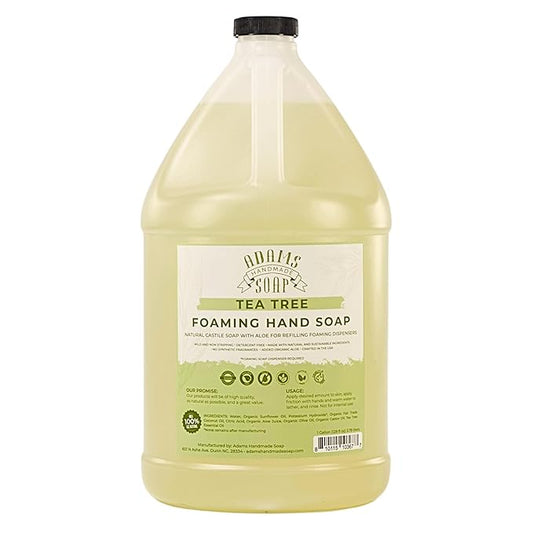 Adams Handmade Soap Liquid Foaming Soap 1 Gal - Tea Tree