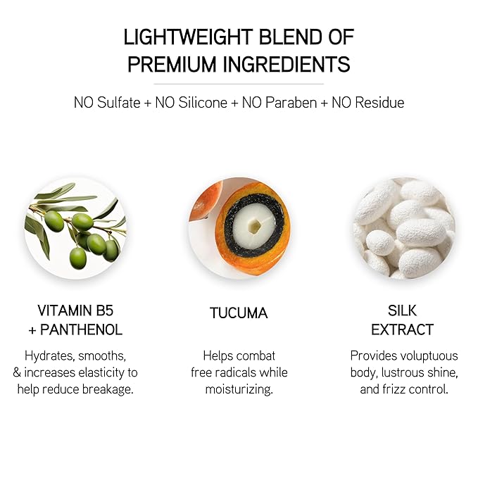 ILES FORMULA Weightless Styling Cream & Finishing Serum with Heat Protection, Non-Greasy Hair Repair Treatment for Damaged Hair, Anti-Frizz Blow Dry Product with Silk Extract & Macroloba Seed (200mL)