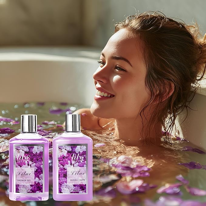 Christmas Gifts for Women - 9 Pcs Lavender Bath and Body Gift Basket Set for Women, Gift Baskets | Valentine's, Birthday, Mothers Day Gifts for Mom, Perfect Gift for Mom All Occasion Gifts for Her