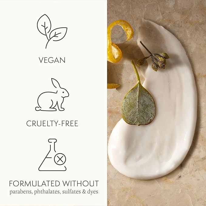 Thymes Large Replenishing Body Lotion - Moisturizing Body Lotion for Dry Skin - Scented with Notes of Eucalyptus Oil, Lemon, Petitgrain, Bergamot, Lemongrass, & Lush Fir (Eucalyptus, 16 fl oz)