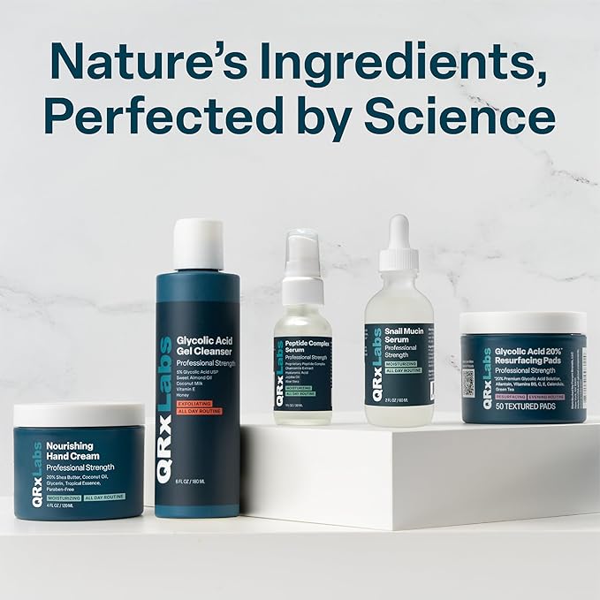 QRxLabs Plant-Based Squalane Face Moisturizer - Hyaluronic Acid Hydrating Cream - Moisturizing Face Cream Vitamin B5 & Rice Protein - Silicone-Free Cruelty-Free Body Moisturizer - 2 Fl Oz