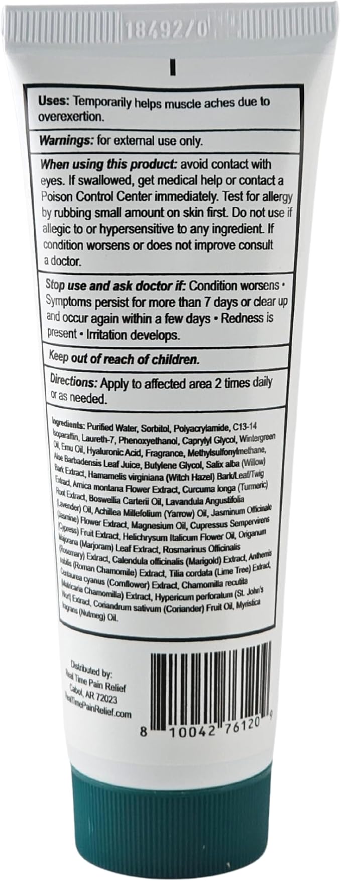 PR-26 by Real Time 3 fl oz Recovery Topical Lotion for Athletes - 26 Natural Ingredients Including Arnica, Magnesium Oil, Turmeric - Pre & Post Workout Muscle + Joint Rub for Athletic Lifestyle