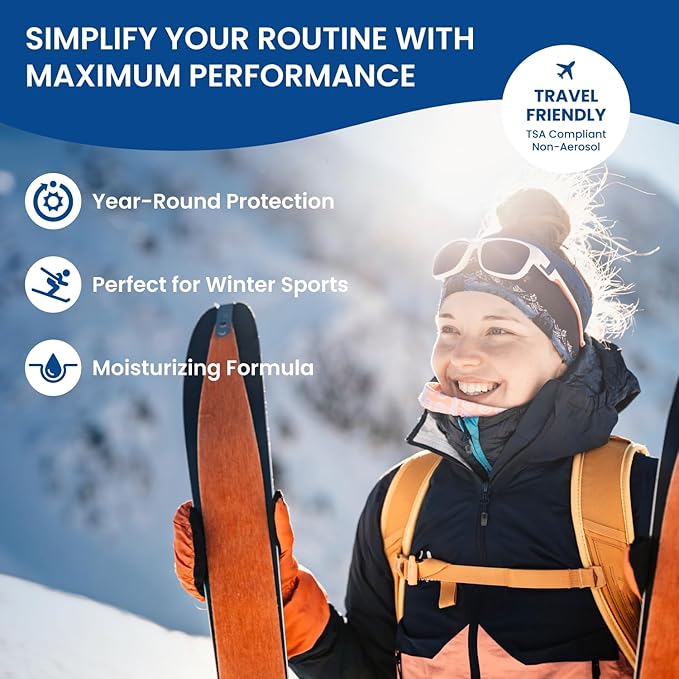 BU SPF 50 Kids Sunscreen Spray for Face and Body, Non Aerosol Spray, TSA Travel Size Sunscreen, Clear, Non Greasy, Water Resistant, Oil Free, Fragrance Free 1 oz