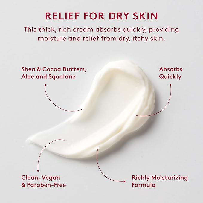 Joylux nourisHER Body Butter for Dry to Very Dry Skin with Shea Butter, Cocoa Butter, Aloe Vera & Squalane, Creamy, Clean Moisturizer for Intense Hydration 3.4 oz