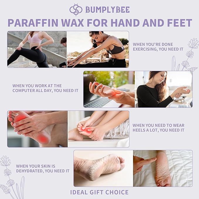Paraffin Wax for Hand and Feet Refill,10 Packs Lavender Paraffin Wax machine for Hand and Feet Refill, Skin Moisturizing, Non-Greasy, Easy-Peeling