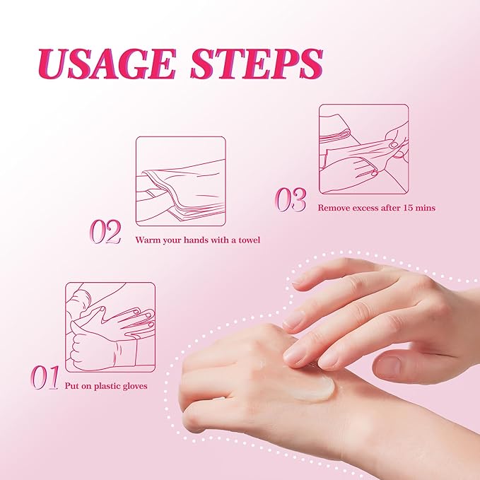 Cold Paraffin Wax Hand and Feet Nourishing Cream - No Heat Needed - Shea Butter Cuticle Care Balm - Lemon Scent - at Home Spa Results Without Melting Kits