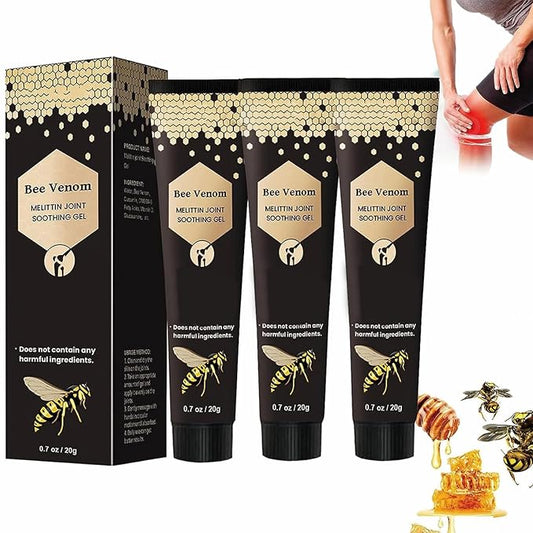Beevenom Bee Venom Professional Gel,Bee Venom Cream New,Propolis Professional Gel Joint Cream,Soothing Provides for Neck,Waist,Back Hand Feet and Leg (3PCS)