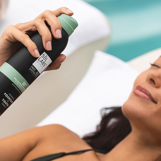 SOL LABS Mineral Sunscreen Spray SPF 50 – Reef Safe Sunscreen Spray, Lightweight Zinc Oxide, Water-Resistant – Korean Skincare, Face & Body Sun Protection