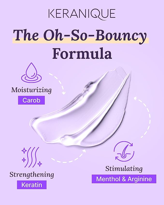 Keranique Volumizing Shampoo with Keratin and Biotin for Thinning Hair, Anti-Breakage, Follicle Strengthening, 12 Oz