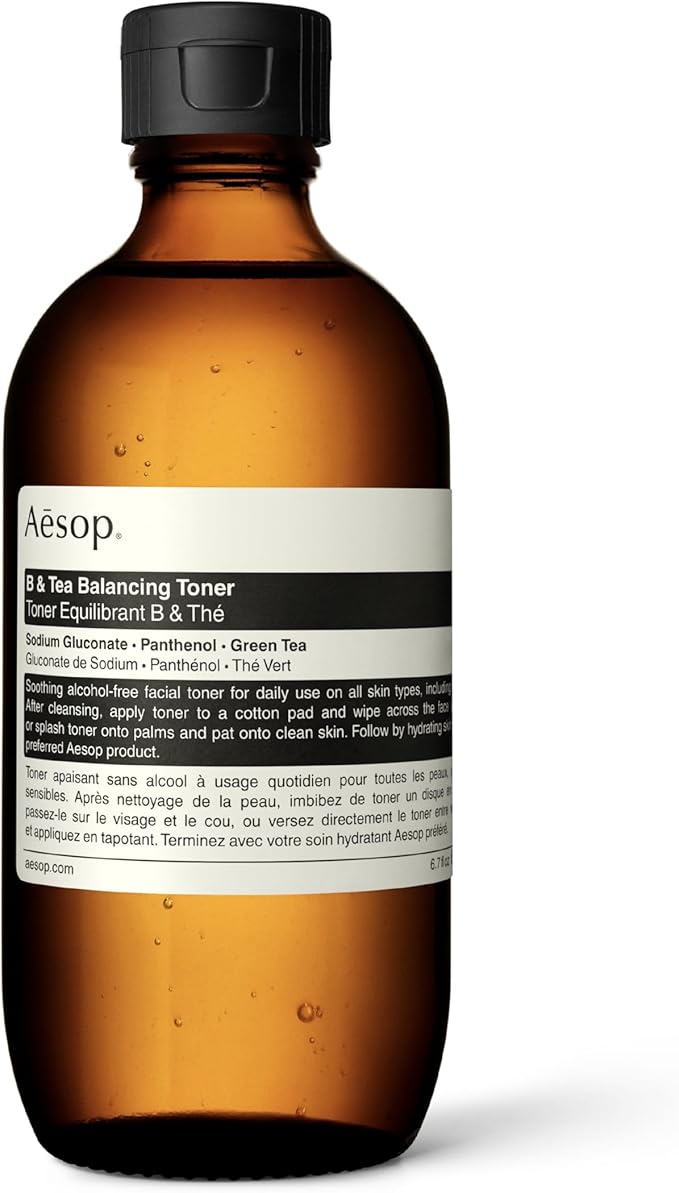 Aesop B & Tea Balancing Toner with B5 | Refines Pores, Balances, and Prepares Skin | Gentle, Alcohol-Free Blend | 6.7 oz