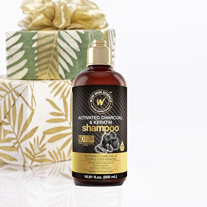 WOW Skin Science Activated Charcoal & Keratin Shampoo 16.9 oz