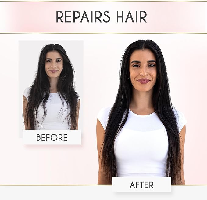 ELLA BELLA® 6-in-1 Hot Air Styler Pink & Heat Protectant Spray • Powerful Hair Dryer Set for Fast Curling, Volumizing, Straightening • Includes Travel Case • UV Shield & Nourishing Hair Care