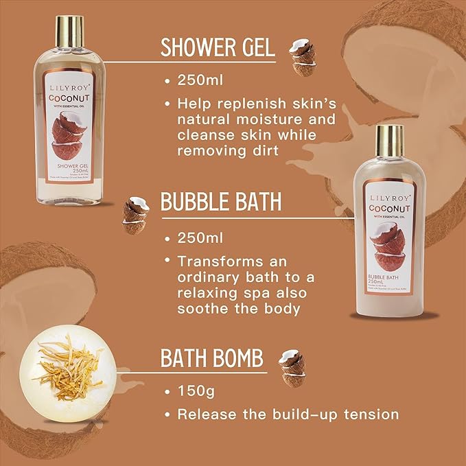 Christmas Gifts for Women and Men - 8-Piece Luxury Bath & Body Gift Set for Women Self Care Kit Spa Gift Baskets | Perfect Mothers Day Gifts for Mom, Birthday Gifts, All Occasion Holiday Present