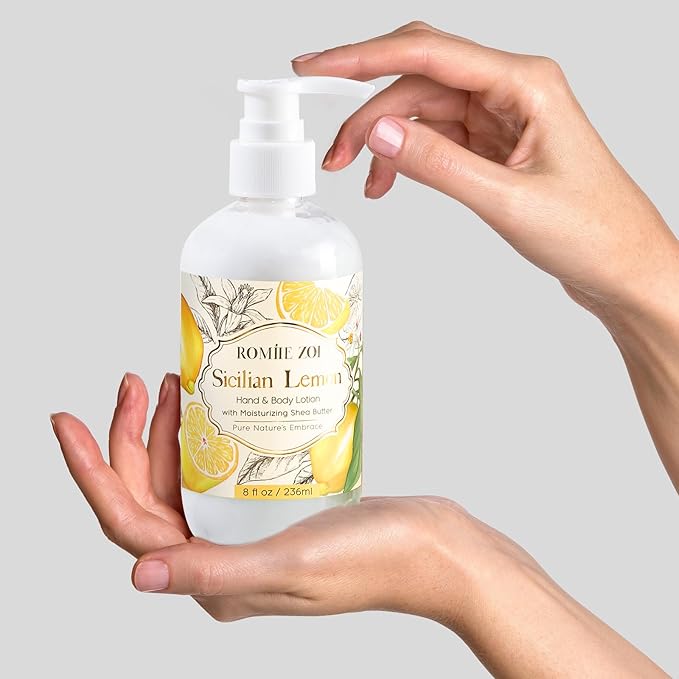 ROMIIE ZOI Daily Hand & Body Lotion with Moisturizing Shea Butter - Sicilian Lemon - 236 ML / 8 FL OZ