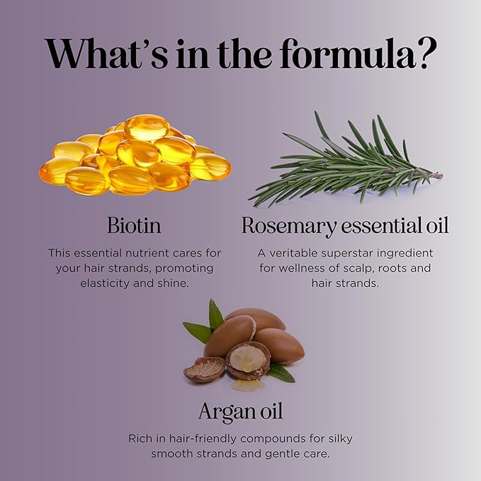 Advanced Biotin Shampoo and Conditioner Set - Sulfate and Paraben Free Shampoo and Conditioner for Thinning Hair with Rice Water Black Castor Caffeine Collagen and Rosemary Essential Oil (16 Fl Oz)