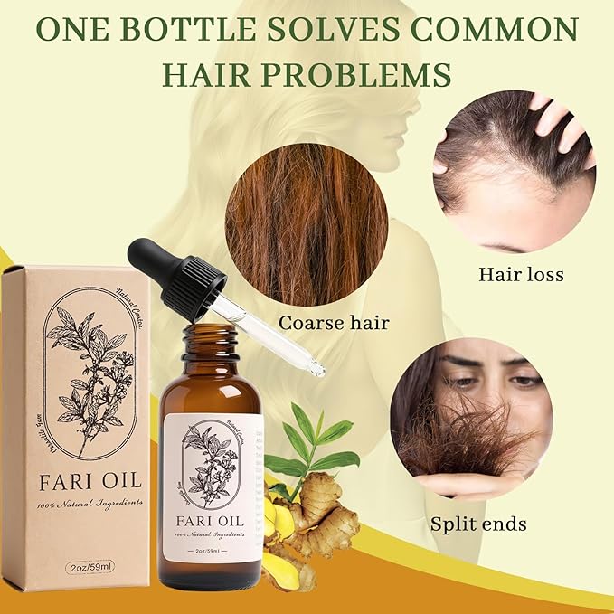 Hair Growth Oil, Botanical Scalp Oil Treatment, Plant-Based Formula Lightweight Daily Nourishment Non-greasy All Hair Types - 2 oz (2oz)