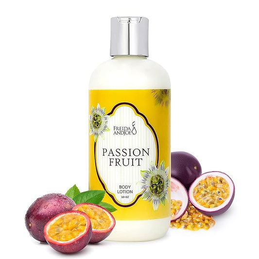 Scented Body Lotion For Women, Deep Moisturizing Hand Cream, Womens Luxury Stocking Stuffers & Fragrance Gifts That Smell Good, 10oz (Passion Fruit)