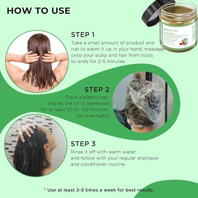 Mysense Raw Batana Oil for Hair Growth, 100% Natural Pure and Unrefined Dr. Sebi Oil, Scalp Care for Women & Men, Prevent Hair Loss, Promote Thickness, 220 g