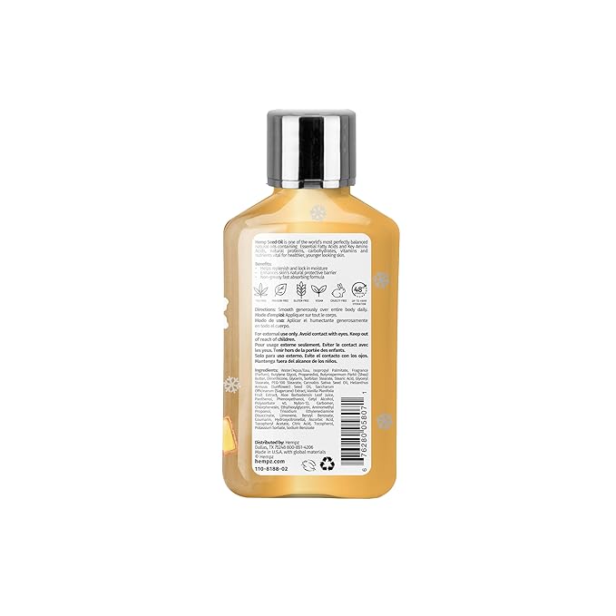 Hempz Mini Vanilla Sugar Cookie Body Moisturizer, Body Lotion, Fall Skin Care for Men & Women, Limited Edition, 2.25 fl.oz. (Pack of 2)