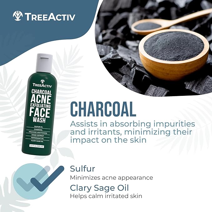 TreeActiv Pimple Popper Tool Kit with Face Wash and Acne Patches, Professional Blackhead Remover Tools Facial Kit, Stainless Steel Blackhead Extractor Tool, Blemish Blackhead & Whitehead Pimple Extr