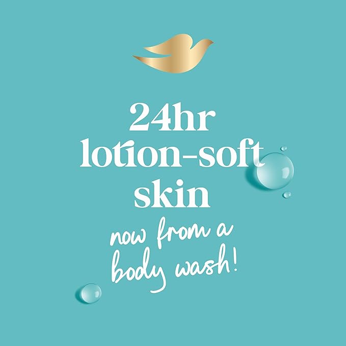 Dove Body Wash 3 Count Sensitive Skin For 24hr Lotion-Soft Skin Moisturizing Skin Cleanser Gentle Hypoallergenic Formula with No Sulfates No Parabens