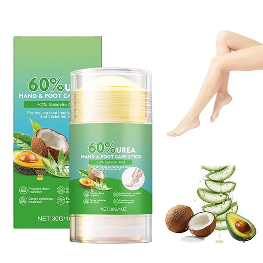 60% Urea Hydrating and Anti-Cracking Foot Cream, 2026 Upgraded Hydrating Foot Care Stick, Moisturizing Balm for Dry Cracked Heels, Hands, Knees Elbows, Foot Repair Stick (1)