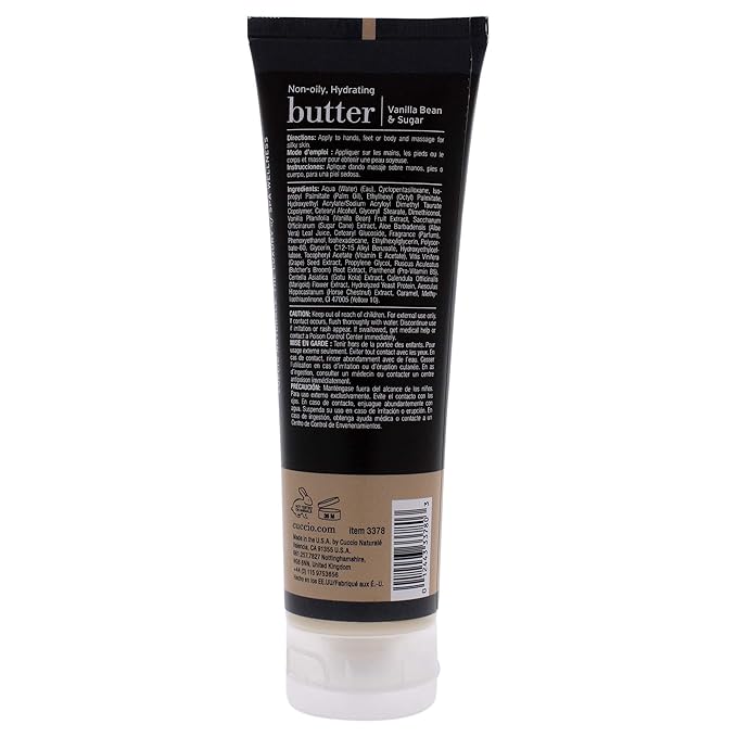 Cuccio Naturale Butter Blends -Ultra-Moisturizing, Renewing, Smoothing Scented Body Cream - Deep Hydration For Dry Skin Repair - Made With Natural Ingredients - Pomegranate & Fig - 4 Oz