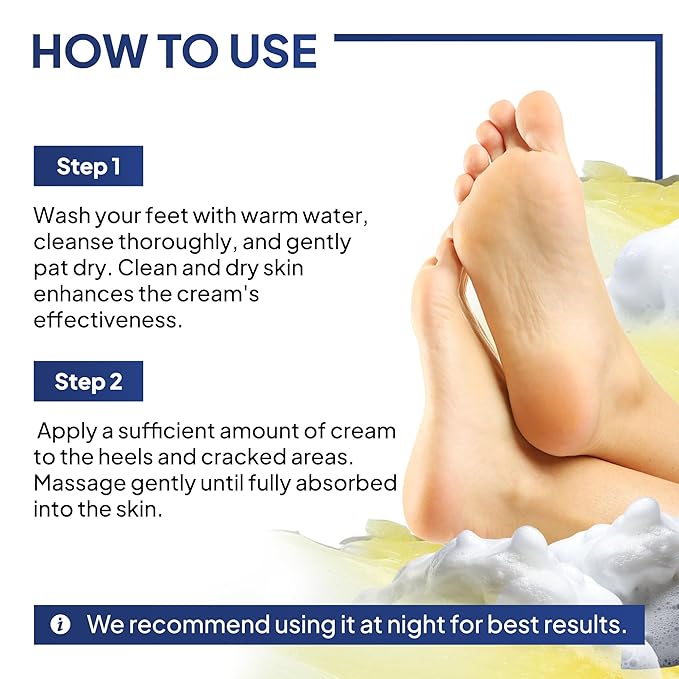 Foot & Heel Repair Balm, Heel Balm for Dry Cracked Feet, Exfoliator and Moisturizer for Dry Skin, 1.76 Oz (6)