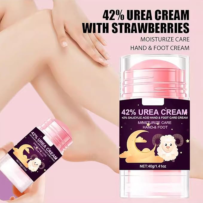 42% Urea Cream with 2% Salicylic Acid, Hand and Foot Cream Stick for Hydrates and Repairs Rough, Dry, Thick & Cracked Skin, Callus Remover, Soothing Skin Care for Women and Men 1.41oz