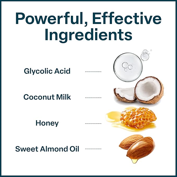 QRxLabs Glycolic Acid Face Wash Gel Cleanser - Ingrown Hair Relief & Dark Spot Correction Facial Exfoliator - Oil Control Cleanser - Unscented, 6 Fl Oz