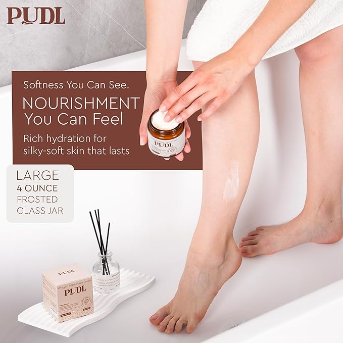 PUDL Grass Fed Beef Tallow for Skin Care with Manuka Honey, Organic Olive Oil and Jojoba Oil – Whipped Lotion Balm Anti-Aging Moisturizer Deeply Nourishing for Sensitive Skin Face & Body