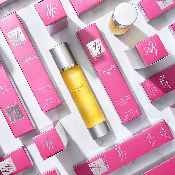 Absolutely Natural - Organic Beauty Oil 4oz with Vitamin E, Olive and Rosehips Oils, Made in USA