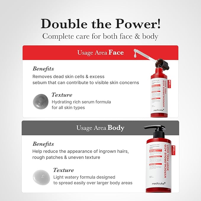 medicube Hypochlorous Acid Rice Peel Shot | Gentle Exfoliating Serum for Dead Skin Cells & Pore Care, Blackheads & Excess Sebum Control | Rice Extract, Panthenol for Hydrating & Smoothing Care