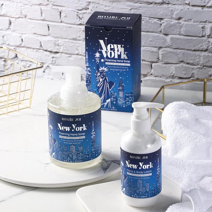 ROMIIE ZOI Daily Hand & Body Lotion with Moisturizing Shea Butter - New York with the Scent of Wood Sage & Sea Salt - 236 ML / 8 FL OZ