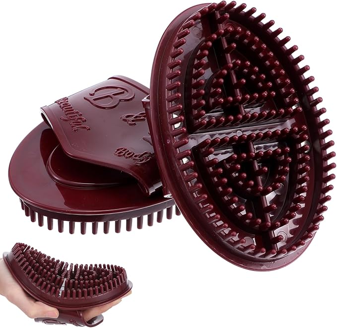 2 Pcs Meridian Massage Brush Full Body SPA Relaxation Massager Brush Acupressure Meridian Scalp Massage Full Body Relaxation Comb Beauty Salon Professional MeridianBrush for Massager Relaxations