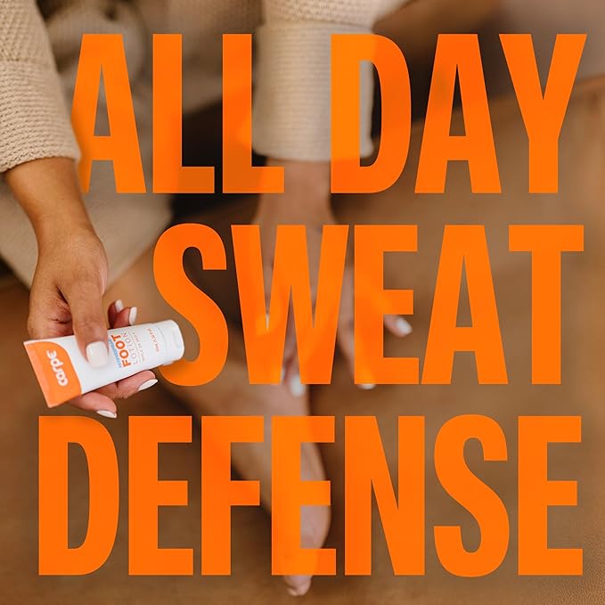 Carpe Sweat Absorbing Foot Lotion, A dermatologist-recommended solution to stop sweaty, smelly feet, Helps prevent blisters, Great for hyperhidrosis