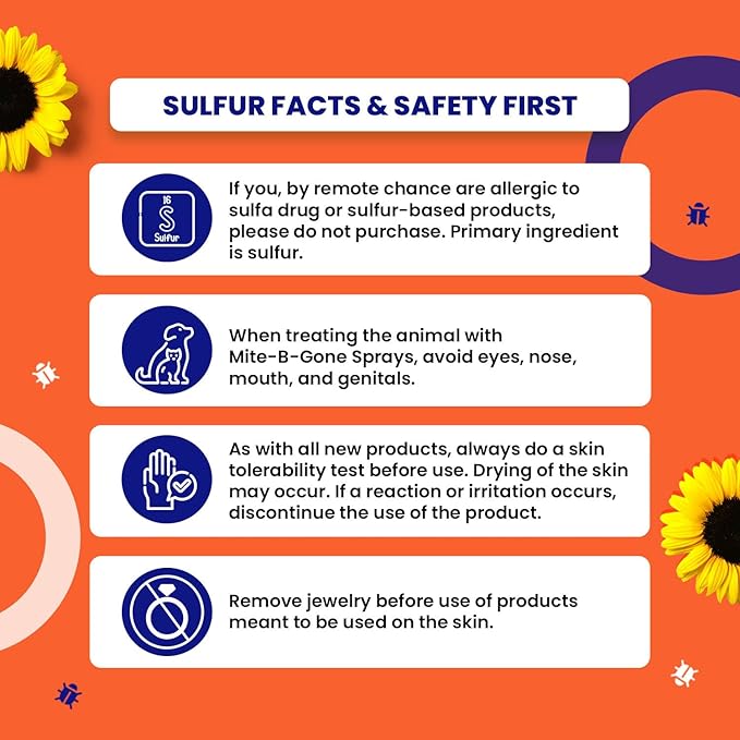 Mite-B-Gone Mite Cream & Bite Relief - Natural Blend Sulfur Cream for Multi-Purpose Bites, Redness, Itching, & Irritation | Safe for Kids and Adults | Fast & Effective for All Skin Types| 8 oz