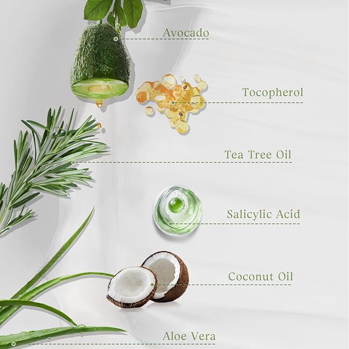 Urea Cream 60 Percent Foot Cream Unscented Maximum Strength For Dry Cracked Heels Plus 2% Salicylic Acid 60% Urea Foot & Hand Lotion With Tea Tree Oil, Coconut Oil, Shea Butter - 7 Oz