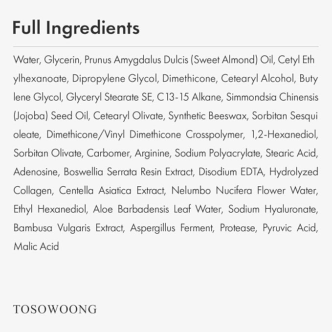 TOSOWOONG Collagen Necktox Cream with Collagen and Hyaluronic Acid for Neck Firming, Anti-aging, Wrinkles and Tightening, Korean Skin Care, 50ml, 1.69 fl. oz.