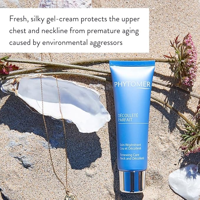 Phytomer Décolleté Parfait Neck Firming Cream | Anti-Aging Skin Tightening Gel-Cream for Neck & Chest| Helps Reduce Signs of Aging | Reduces Dark Spots & Wrinkles | 50 ml