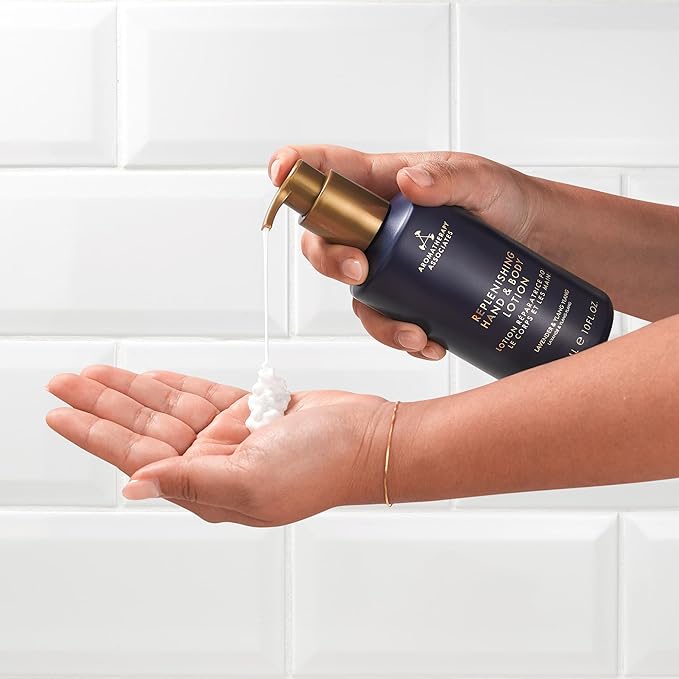 Aromatherapy Associates Balance Replenishing Hand & Body Lotion, Fresh Moisturizing Lotion for Women and Men, Hydrating Daily Skincare, 10 fl. oz.