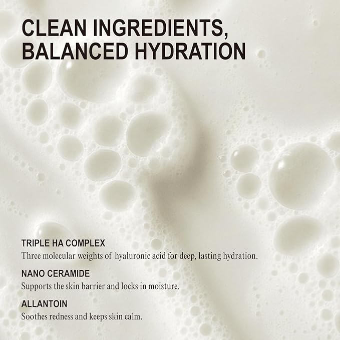 NUNIES Mild Alkaline Cleansing Foam – Daily Korean Face Wash for Sensitive Skin | Cream-to-Foam Lather | Deep Cleanser with Hyaluronic Acid & Ceramide | Fragrance-Free | 4.05 fl.oz. (120ml)