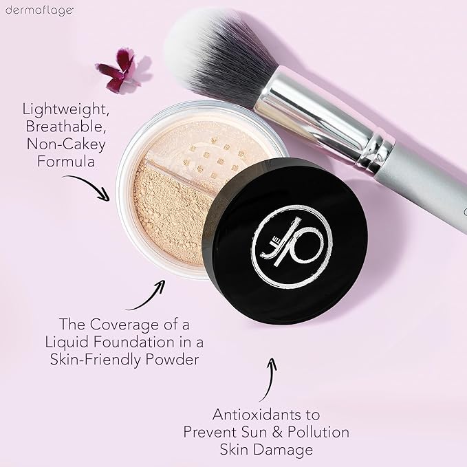 Dermaflage SPF Mineral Powder Sunscreen for Sensitive Skin, All Natural Sunscreen Powder, Broad Spectrum