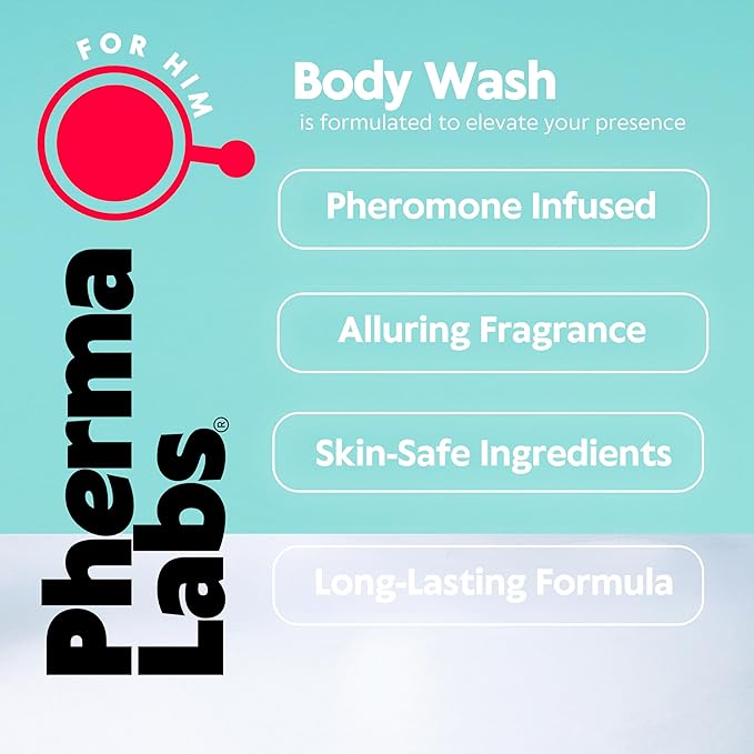 Premium Pheromone Body Wash for Men - Long-Lasting cologne perfume Gel Scent Con Feromonas para Hombres - Captivate with Feromonas for Men - Mens Pheromones (8.5 Fl Oz, Scent Number 1)