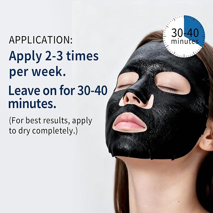 Soothing Face Sheet Mask (10 Sheets), Anti-Aging, Detoxifying & Moisturizing Face Mask for Sensitive Skin with Centella Asiatica, Vitamin B5, Glass Skin Face Mask for after Microneedling