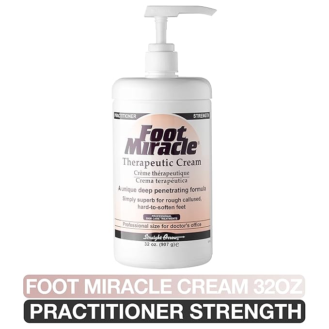 Foot Miracle Therapeutic Cream Practitioner Strength 32 Ounce With Pump