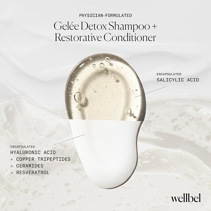 Detox + Restore Duo – Shampoo & Conditioner Set for Scalp Health & Hydration – Microbiome Reset & Frizz Control with Peptides & Hyaluronic Acid (2 x 8.45 oz)